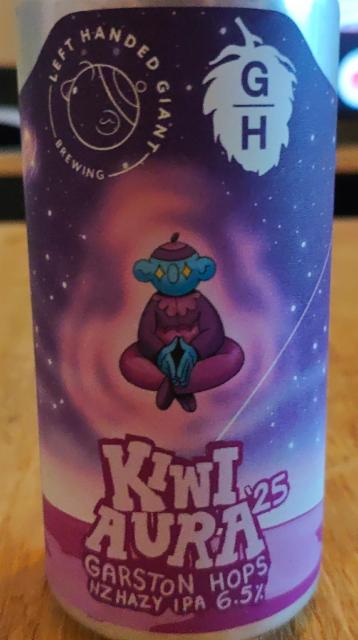 kiwi aura '25 garston hops 6.5%, Left Handed Giant Brewing, England