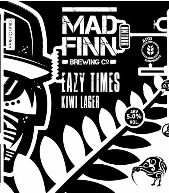 Eazy Times Kiwi Lager 5.0%, Mad Finn Brewing Co, Finland