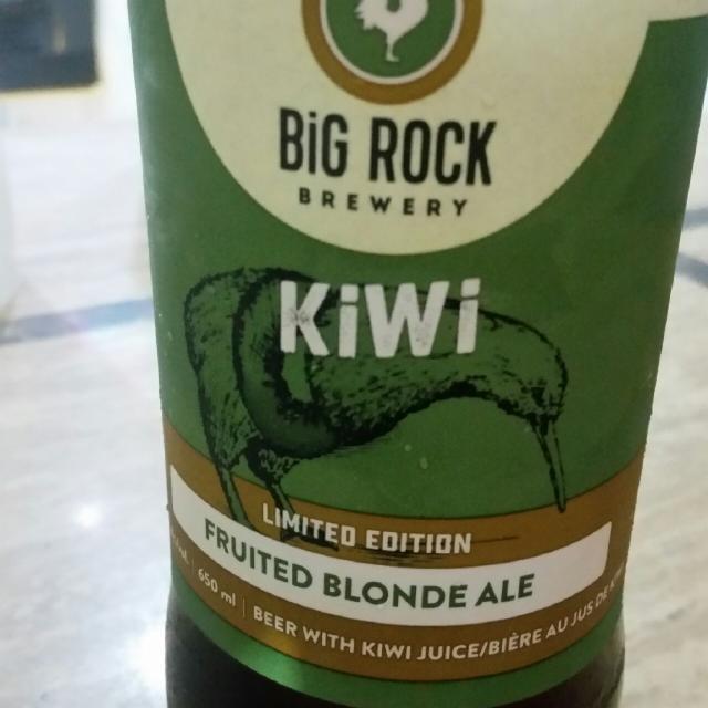 Kiwi fruited blonde ale 5.2%, Big Rock Brewery, Canada