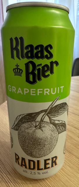Klaas Bier Grapefruit 2.0%, Mercator Ljubjana, Slovenia