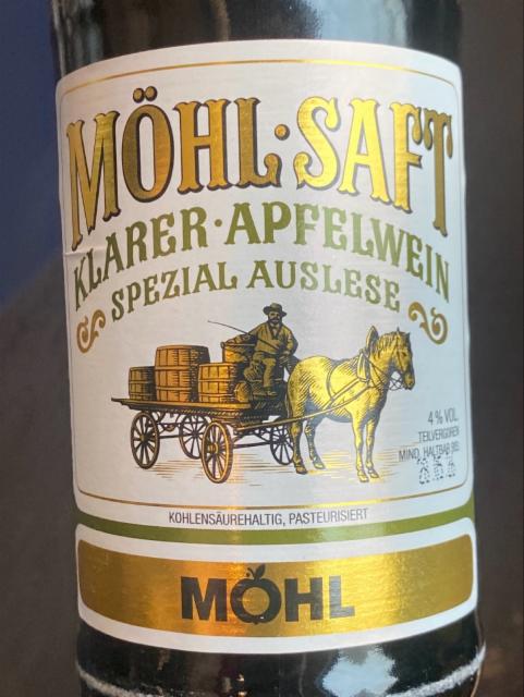 Klarer Apfelwein Spezial Auslese 4.0%, Mohl, Switzerland