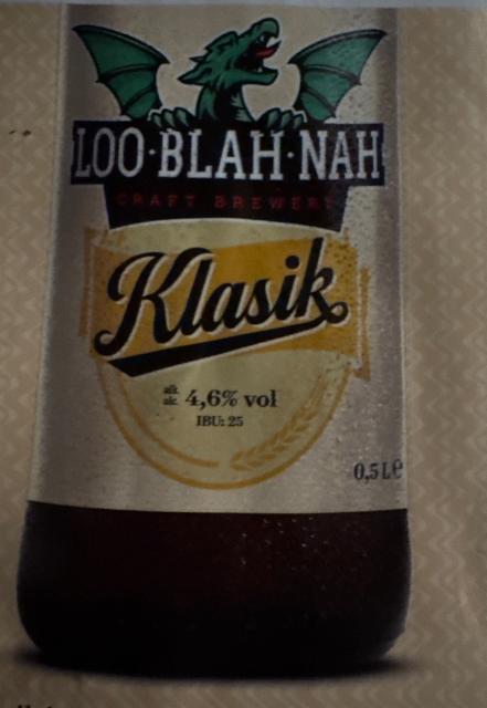Klasik 4.6%, Pivovarna Loo-Blah-Nah, Slovenia