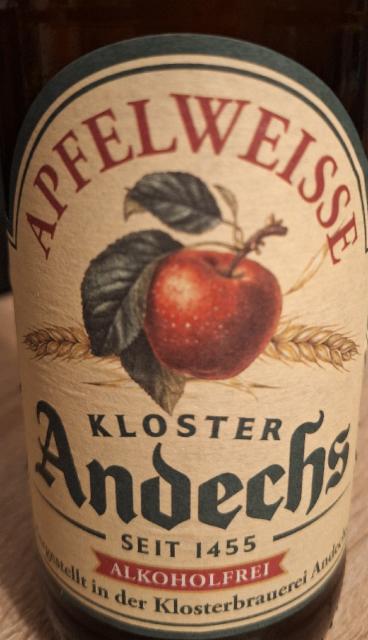Kloster Andechs Apfelweisse Alkoholfrei 0.5%, Klosterbrauerei Andechs, Germany