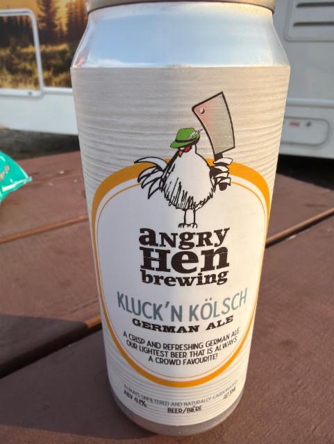 Kluck'n kölsch 4.1%, Angry hen brewing, Canada