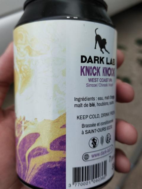 Knock Knock 7.5%, Dark Lab Brewing Co., France