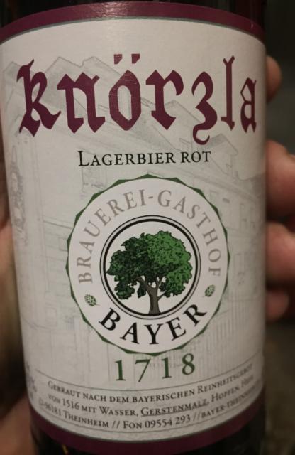 Knörzla 4.9%, Brauerei-Gasthof Bayer, Germany