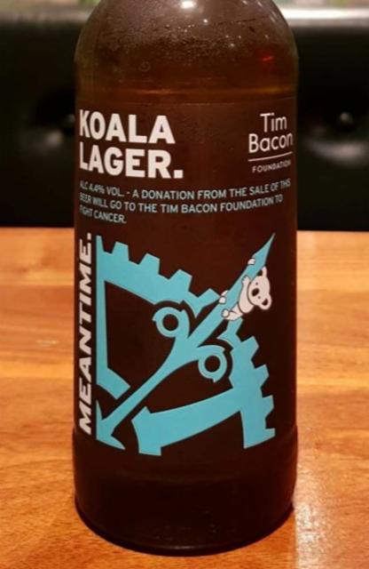 Koala Lager. 4.4%, Meantime Brewing, England