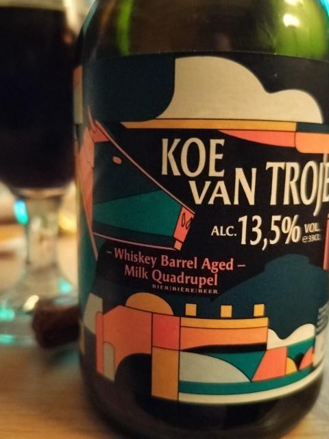 Koe van troje whisky barrel aged Mill suadruppel 13.5%, Stokerij Brouwerij Rubbens, Belgium