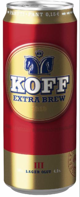 KOFF Extra Brew III 4.5%, Sinebrychoff (Carlsberg Group), Finland
