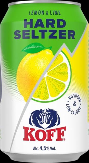 KOFF Hard Seltzer Lemon-Lime 4.5%, Sinebrychoff (Carlsberg Group), Finland