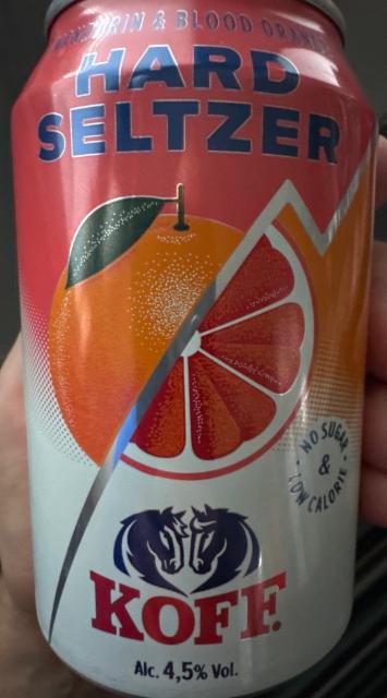 KOFF Hard Seltzer Mandarin & Blood Orange 4.5%, Sinebrychoff (Carlsberg Group), Finland