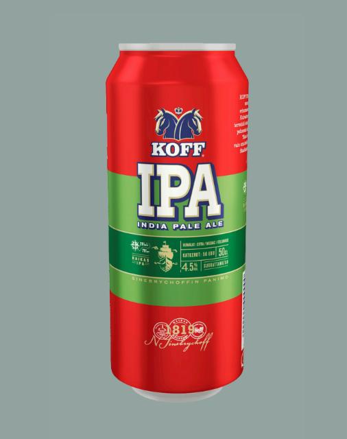 KOFF IPA 4.5%, Sinebrychoff (Carlsberg Group), Finland
