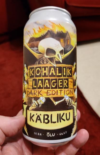 Kohalik Laager Dark Edition 4.8%, Käbliku Pruulikoda, Estonia