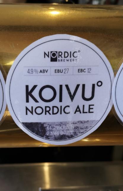 Koivu Nordic Ale 4.9%, Nordic Brewery, Finland