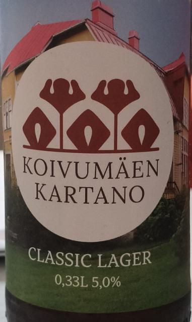 Koivumäen Kartano - classic lager 5.0%, Karvilan Panimo, Finland