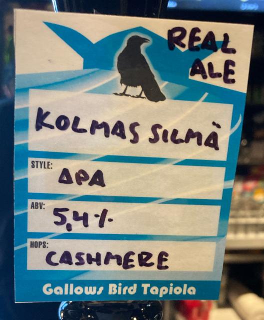 Kolmas silmä 5.4%, Brew-Pub Gallows Bird, Finland