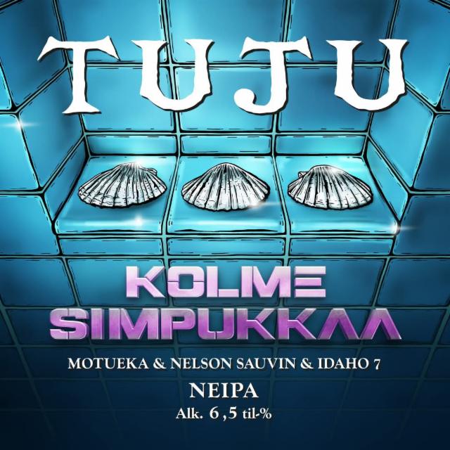 Kolme Simpukkaa - Motueka & Nelson Sauvin & Idaho 7 6.5%, Panimoyhtiö Tuju, Finland
