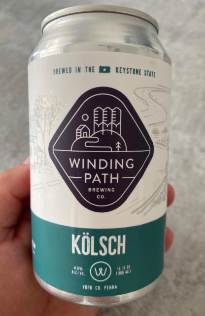 Kölsch 4.5%, Winding Path Brewing Co., United States