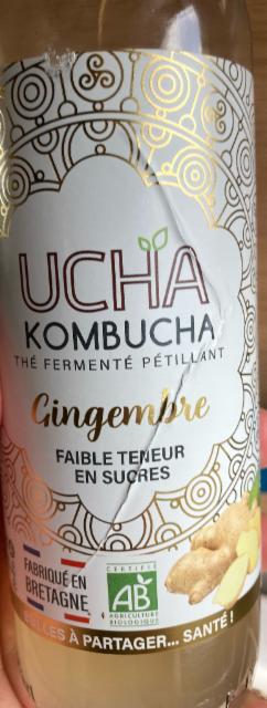 UCHA Kombucha Gingembre 0.0%, UCHA Kombucha, France