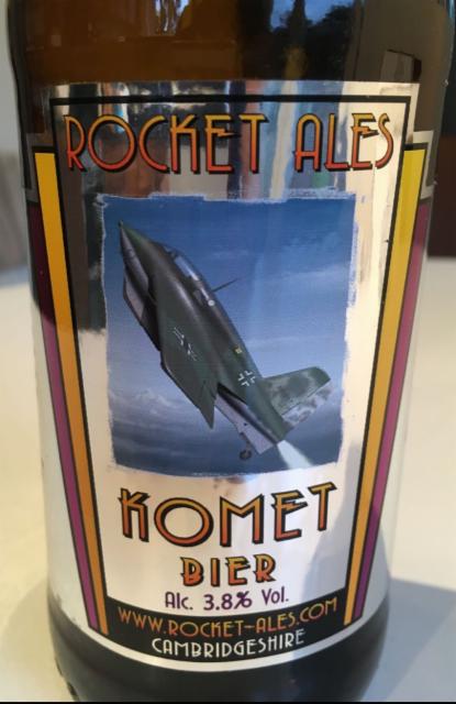 Komet Bier 3.8%, Rocket Ales Limited, England