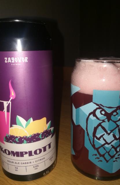 Komplott Cassis + Citron 5.5%, Zagovor Brewery, Russia