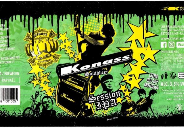 Konass Southbeer Session IPA 3.5%, Les Brasseurs De L'Esterel (Riviera Beer), France