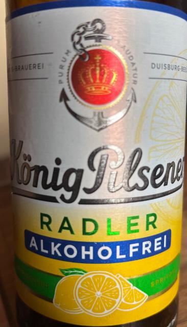 König Pilsener Radler alkoholfrei 0.0%, König Brauerei (Bitburger), Germany
