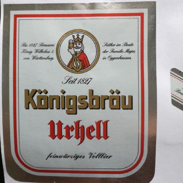 Königsbräu Urhell 4.8%, Königsbräu Majer, Germany