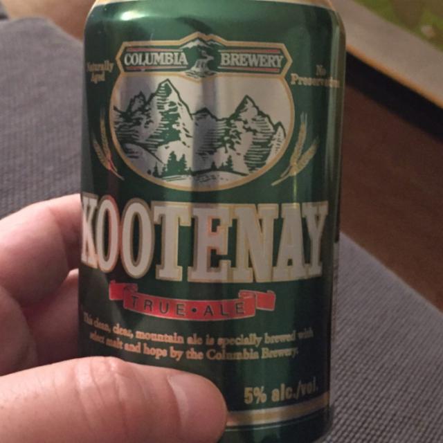 Kootenay True Ale 5.0%, Columbia Brewery (Labatt-InBev), Canada