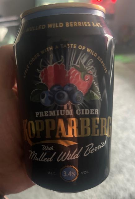 Kopparberg with Mulled Wild Berries 3.4%, Kopparbergs Bryggeri, Sweden
