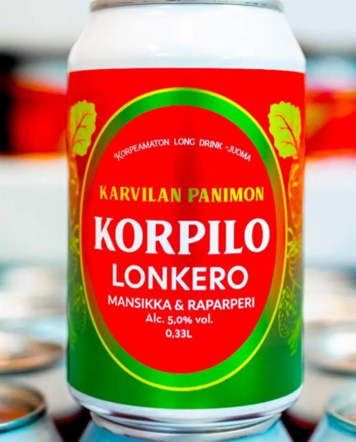 Korpilo Mansikka & Raparperi 5.0%, Karvilan Panimo, Finland