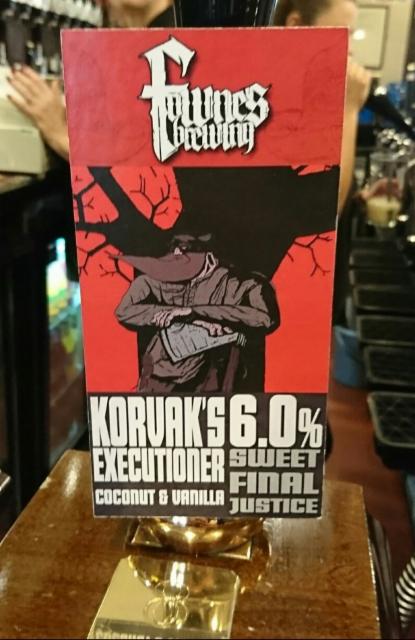 Korvak's Executioner 6.0%, Fownes Brewing Company, England