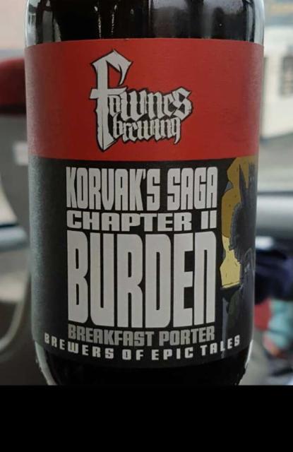 Korvak's Saga Chapter II - Burden 5.0%, Fownes Brewing Company, England