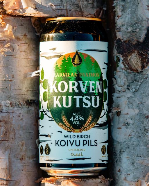 Korven kutsu wild birch koivu pils 4.8%, Karvilan Panimo, Finland