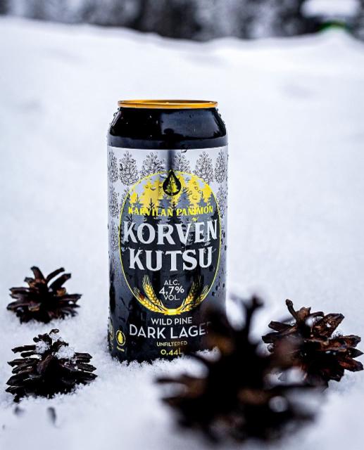 Korven Kutsu Wild Pine Dark Lager 4.7%, Karvilan Panimo, Finland