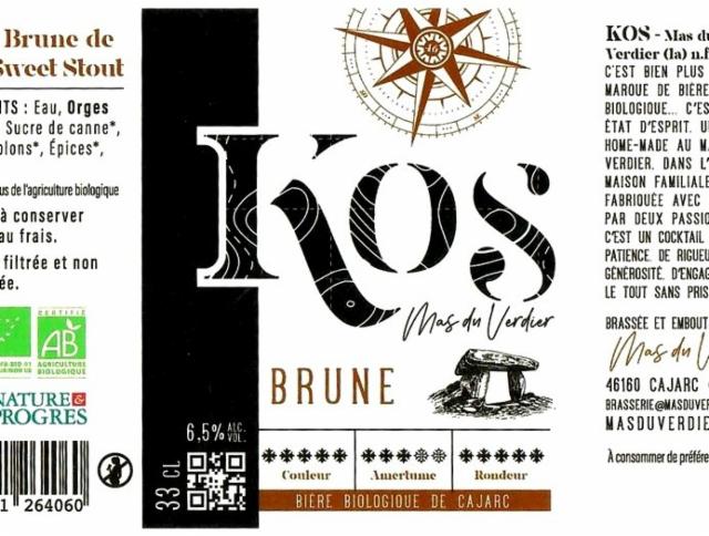 KOS Brune 6.5%, KOS - Mas Du Verdier, France