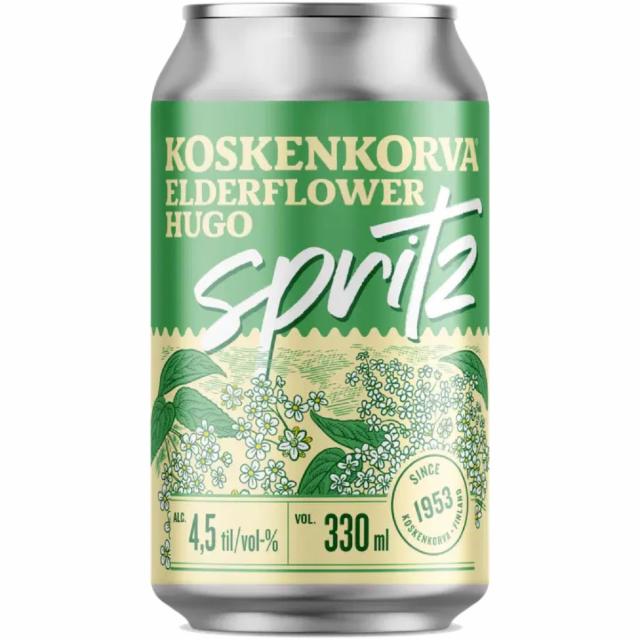 Koskenkorva elderflower hugo 4.5%, Anora Group, Finland