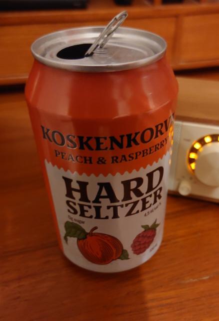 Koskenkorva Hard Seltzer Peach-Raspberry 4.5%, Anora Group, Finland