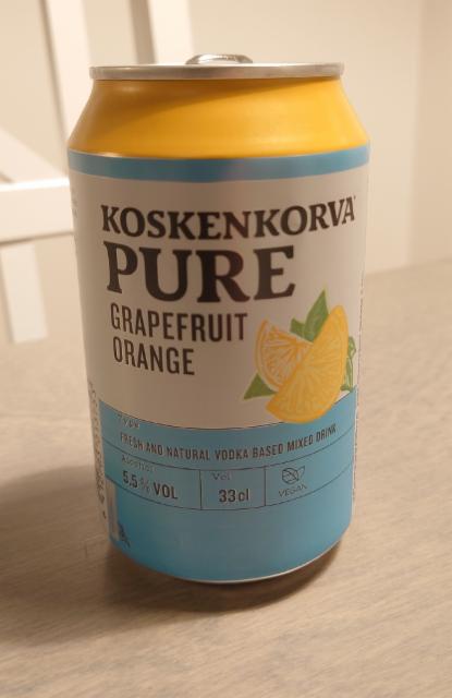 Koskenkorva Pure Grapefruit Orange 5.5%, Anora Group, Finland