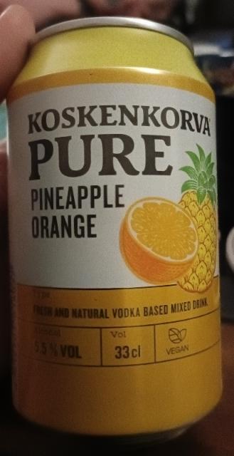 Koskenkorva Pure Pineapple Orange, Anora Group