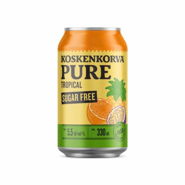 Koskenkorva Pure Tropical Sugar Free 5.5%, Anora Group, Finland