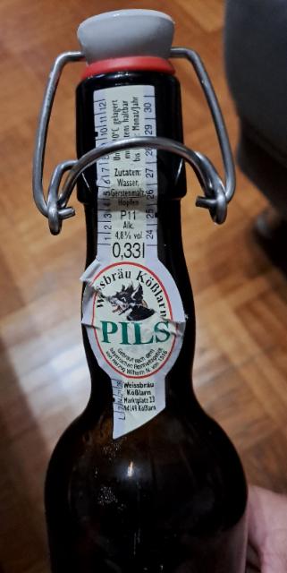köslarner pils 4.8%, Weissbräu Kößlarn, Germany