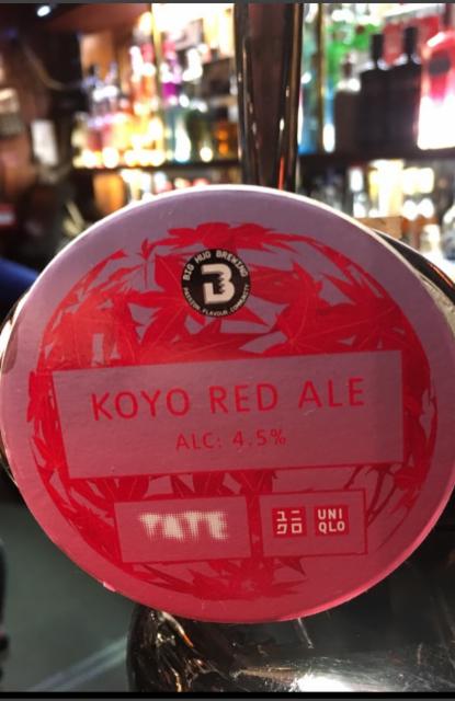 Koyo Red Ale 4.5%, Big Hug Brewing, England