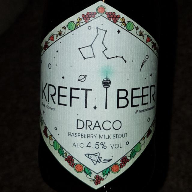 Kreft Beer Draco 4.5%, Bude Brewery, England