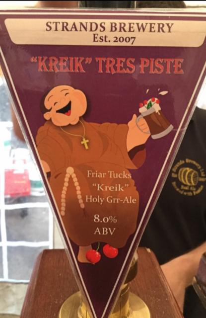 Kreik Tres Piste 8.0%, The Strands Inn Brewery, England