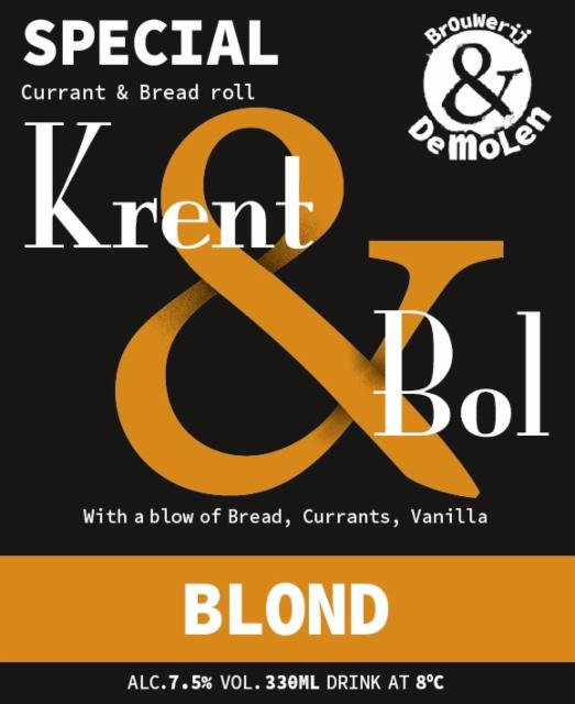 Krent & Bol 7.5%, Brouwerij de Molen, Netherlands