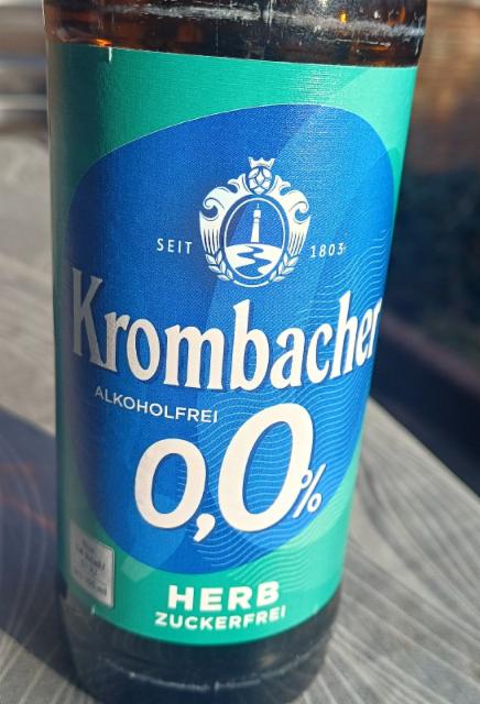 Krombacher 0,0% Herb zuckerfrei 0.0%, Krombacher Brauerei, Germany
