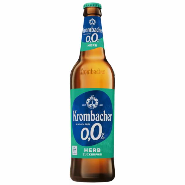 Krombacher 0,0% Herb Zuckerfrei 0.0%, Krombacher Brauerei, Germany
