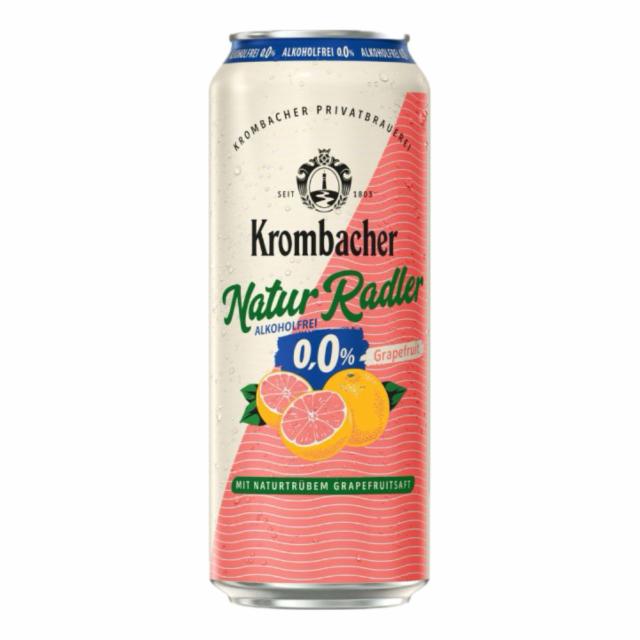Krombacher Natur radler Grapefruit 0,0 0.0%, Krombacher Brauerei, Germany
