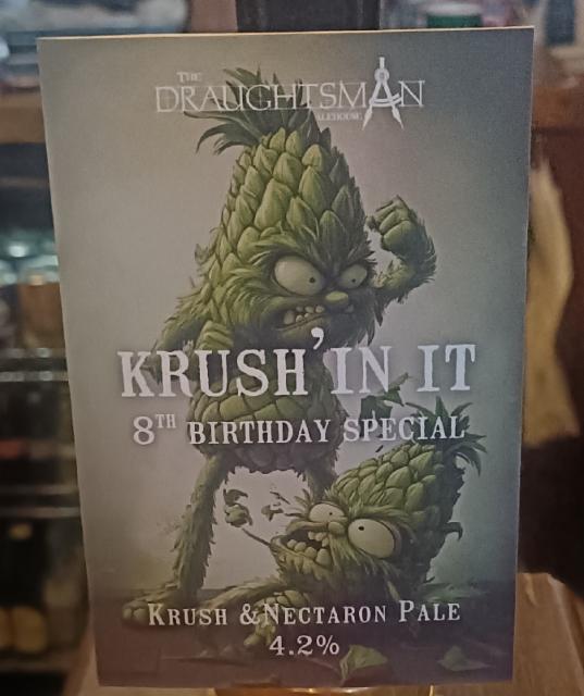 krush it in 4.2%, Chin Chin Brewing Company, England